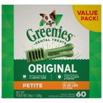 Greenies™ Original Natural Dog Dental Care Dog Treats for Petite Dogs, 10123657, 36 OZ Bag