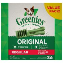 Greenies™ Original Natural Dog Dental Care Dog Treats for Regular Dogs, 10123660, 36 OZ Bag