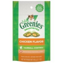 Greenies™ SMARTBITES™ Hairball Control Crunchy and Soft Natural Cat Treats, Chicken Flavor, 10153213, 2.1 OZ Bag