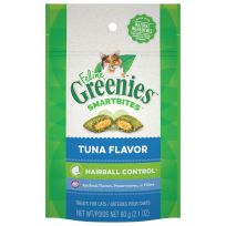 Greenies™ SMARTBITES™ Hairball Control Crunchy and Soft Natural Cat Treats, Tuna Flavor, 10153215, 2.1 OZ Bag