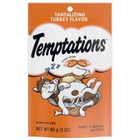 Temptations™ Classic Crunchy and Soft Cat Treats Tantalizing Turkey Flavor, 10168517, 3 OZ Bag