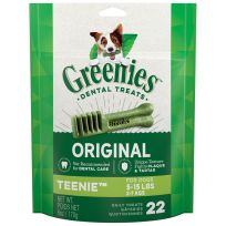 Greenies™ Original Natural Dental Care Dog Treats for Teenie Dogs, 10197567, 6 OZ Bag