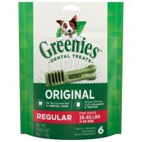 Greenies™ Original Natural Dental Care Dog Treats for Regular Dogs, 10197571, 6 OZ Bag