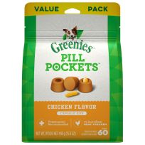 Greenies™ PILL POCKETS™ Chicken Flavor Dog Treats, 10217090, 15.8 OZ Bag