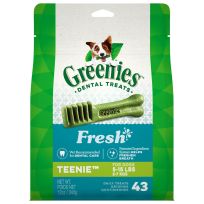 Greenies™ Natural Dog Dental Care Dog Treats Fresh Flavor for Teenie Dogs, 10217280, 12 OZ Bag