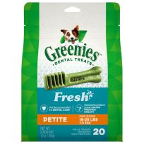 Greenies™ Natural Dental Care Dog Treats Fresh Flavor for Petite Dogs, 10217281, 12 OZ Bag