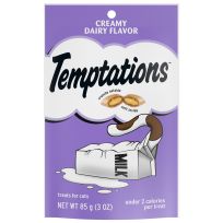 Temptations™ Classic Crunchy and Soft Cat Treats Creamy Dairy Flavor, E7230301, 3 OZ Bag