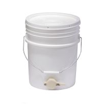 Little Giant Plastic Honey Bucket, White, BKT5, 5 Gallon