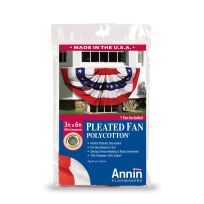 Annin® Pleated Fan PolyCotton, 3 FT x 6 FT, 483200R