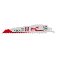 Milwaukee Tool The Ax SAWZALL Blades, 6 IN, 5 TPI, 5-Pack, 48-00-5021, 6 IN