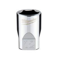 Milwaukee Tool 6-Point 1/4 IN Drive Socket, 45-34-9038, 12 mm