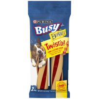 PURINA® Busy® with Beggin® Twist'd Long-Lasting Chew, 2-Pack, 17375, 7 OZ