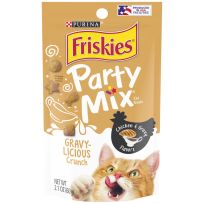 PURINA® Friskies® Party Mix Cat Treats Gravy-Licious Crunch, 2.1 OZ
