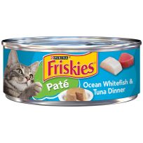 PURINA® Friskies® Pate Ocean Whitefish & Tuna Dinner Cat Food, 5.5 OZ Can
