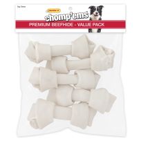 Chomp'ems 6 IN Knotted Bone White 5-Pack, 7N23501