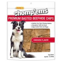 Chomp'ems Chew Chips Chicken, 7N37748, 1 LB Bag