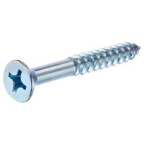 Hillman Zinc Flat Head Phillips Wood Screws, 100-Pack, 40814, #6 x 3/4 IN