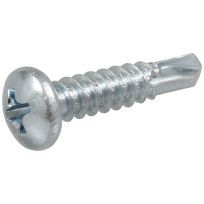 Hillman Zinc Pan Head Phillips Self Drilling Screws, 75-Pack, 41508, #8 x 3/4 IN