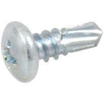 Hillman Zinc Pan Head Phillips Self Drilling Screws, 4-Pack, 7863, #8 x 1/2 IN