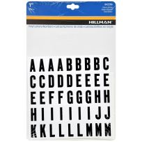 Hillman Square Cut Self Adhesive Letters, 842286, 1 IN