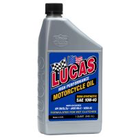 LUCAS® Semi-Synthetic Motorcycle Oil, SAE 10W-40, 10710, 1 Quart