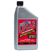 LUCAS® Synthetic Motorcycle Oil, SAE 0W-40, 10718, 1 Quart