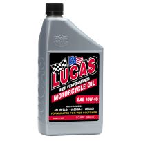 LUCAS® Motorcycle Oil, SAE 10W-40, 10767, 1 Quart