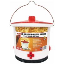 Farm Innovators Heated Poultry Drinker with Drip-Free Side Mount, HB-60P, 2 Gallon