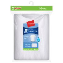 Hanes Boy's EcoSmart Crewneck Tagless Undershirt, 5-Pack