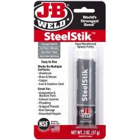 J-B WELD® SteelStik Steel Reinforced Epoxy Putty, 8267, 2 OZ