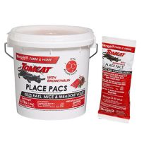 TOMCAT Place Pacs w/ Bromethalin - Kills Rats, Mice & Meadow Voles, 22022, 4.1 LB