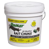 TOMCAT All Weather Bait Chunx Kils Rats, Mice & Meadow Voles, 32446, 9 LB