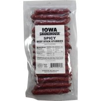 Iowa Smokehouse Beef Stick Stubbies Spicy, IS-8BSTS, 8 OZ