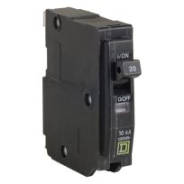 Square D Circuit Breaker QO Single-Pole, 20A, 120 / 240 V, 10 kA, QO120CP