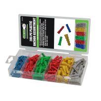 Grip Plastic Anchor Assortment, 285-Piece, 43244