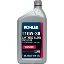 Kohler Synthentic Blend, SAE 10W30 OIL, 25 357 65-S, 1 Quart