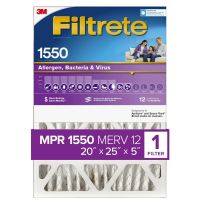 Filtrete™ Ultra Allergen Reduction Deep Pleat Filter, NDP03-5IN-2, 20 IN x 25 IN x 5 IN