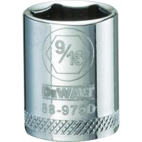 DEWALT 6-Point 3/8 IN Drive Socket, SAE, DWMT88979OSP, 9/16 IN