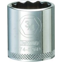 DEWALT 12-Point 3/8 IN Drive Socket, SAE, DWMT74526OSP, 3/4 IN