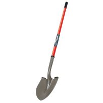 Tru Built Fiberglass  Handle Round Point Shovel, 47 IN, 31213