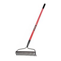 Tru Tough Fiberglass Handle16-Tooth Rake, 60 IN, 32404