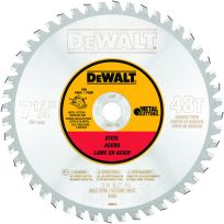 DEWALT 48 Tooth Dry Continuous Circular Saw Blade, 7-1/4 IN, DWA7766