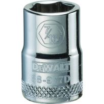 DEWALT 6-Point 3/8 IN Drive Socket, SAE, DWMT88977OSP, 7/16 IN