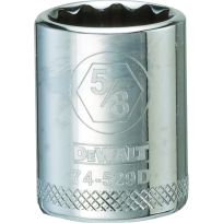 DEWALT 12-Point 3/8 IN Drive Socket, SAE, DWMT74529OSP, 5/8 IN