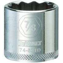 DEWALT 12-Point 3/8 IN Drive Socket, SAE, DWMT74531OSP, 7/8 IN