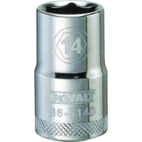 DEWALT 6-Point 1/2 IN Drive Socket, DWMT86514OSP, 14 mm