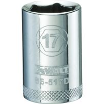 DEWALT 6-Point 1/2 IN Drive Socket, DWMT86517OSP, 17 mm