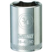 DEWALT 6-Point 1/2 IN Drive Socket, SAE, DWMT86449OSP, 3/4 IN