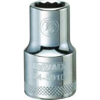 DEWALT 12-Point 1/2 IN Drive Socket, SAE, DWMT74591OSP, 7/16 IN