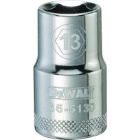 DEWALT 6-Point 1/2 IN Drive Socket, DWMT86513OSP, 13 mm